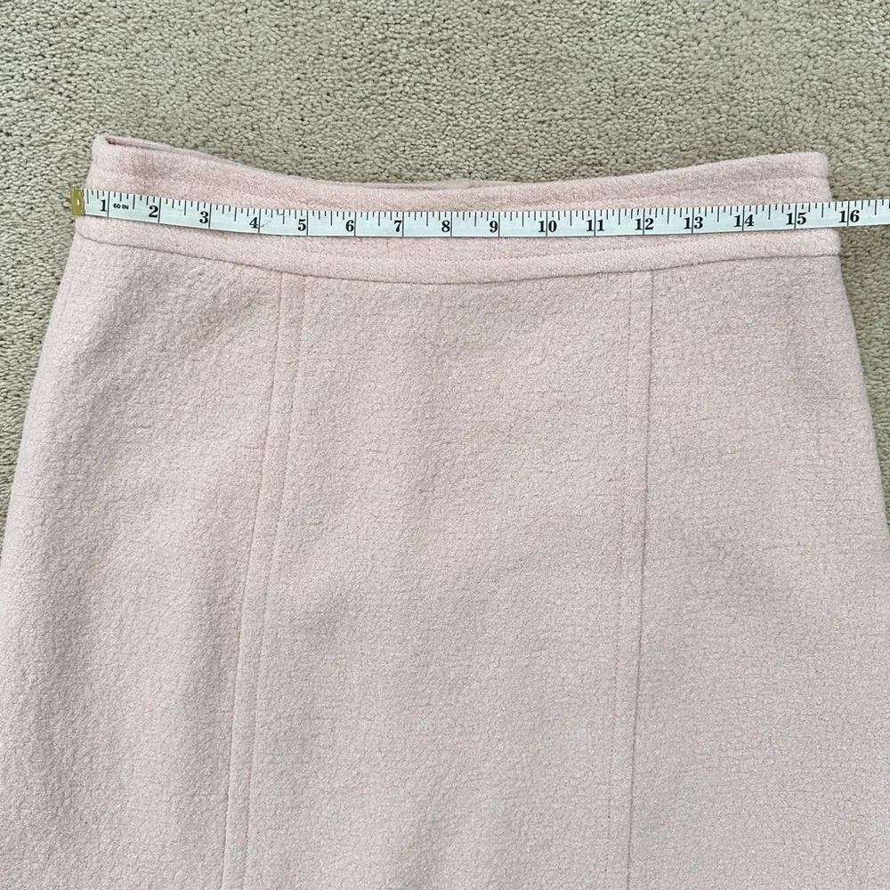 Nanette Lepore Soft Pink Wool Blend Skirt - Office / Tailored - Picture 11 of 15